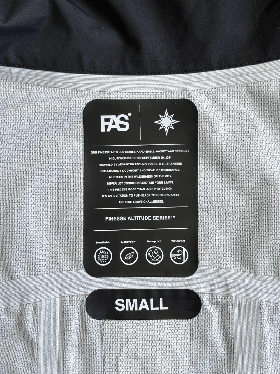 FINESSE* "FAS" WATERPROOF JACKET BLACK - Image 12