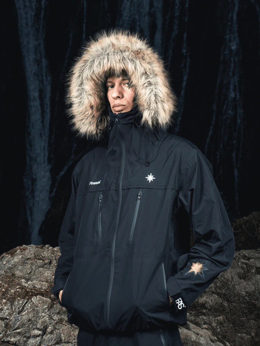 FINESSE* "FAS" WATERPROOF JACKET BLACK - Image 7
