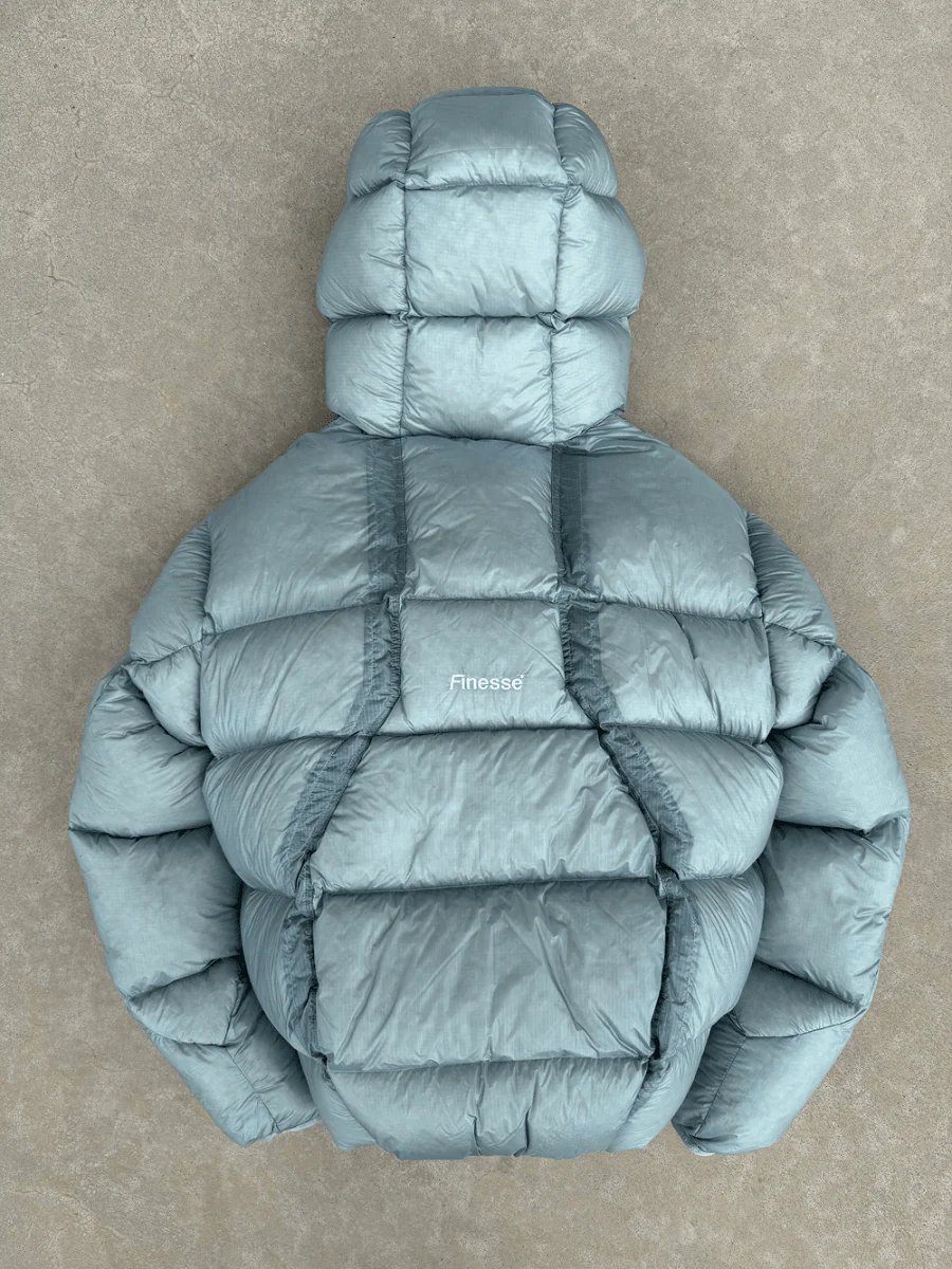 FINESSE* ALIVE PUFFER JACKET  [ICE BLUE] - Image 3