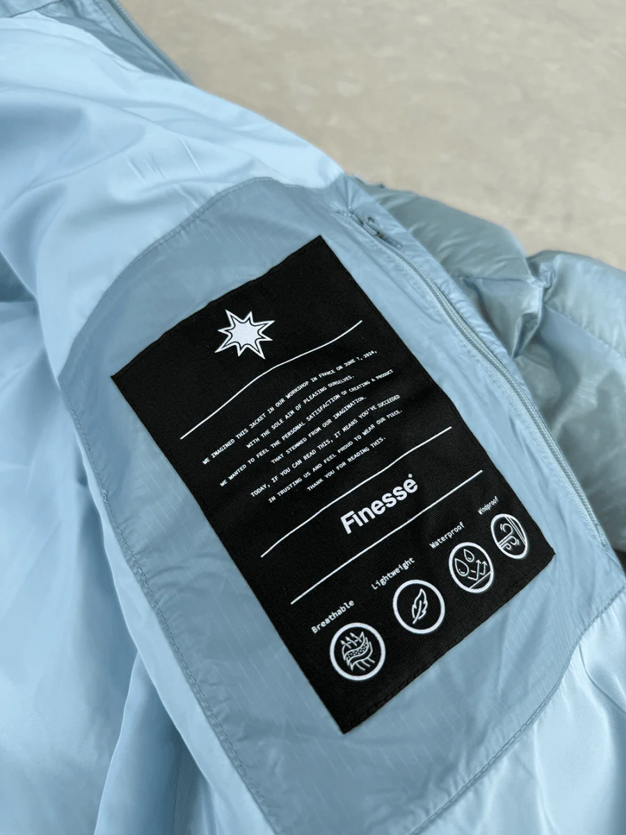FINESSE* ALIVE PUFFER JACKET  [ICE BLUE] - Image 4