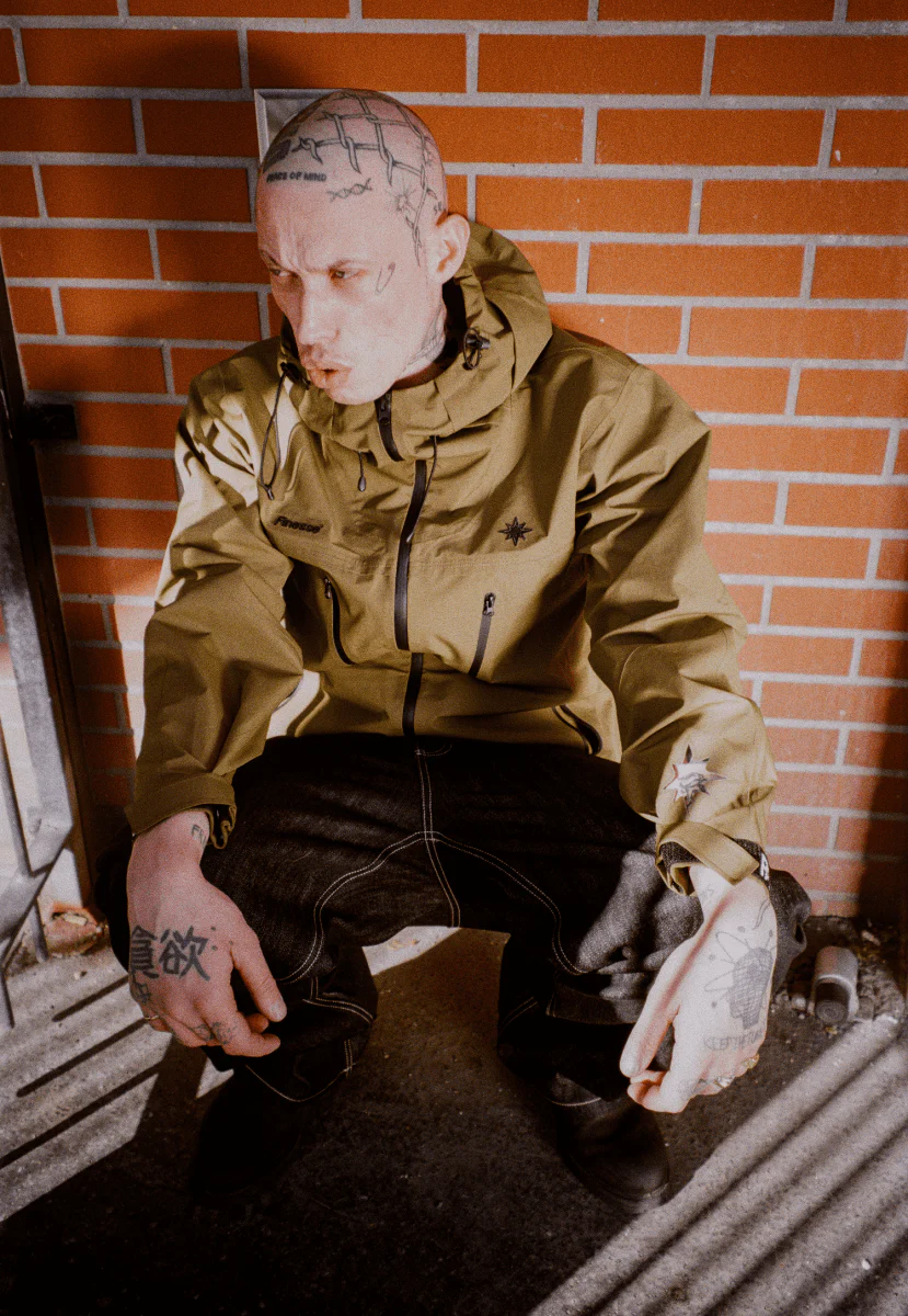 FINESSE* "FAS" WATERPROOF JACKET KAKI - Image 7