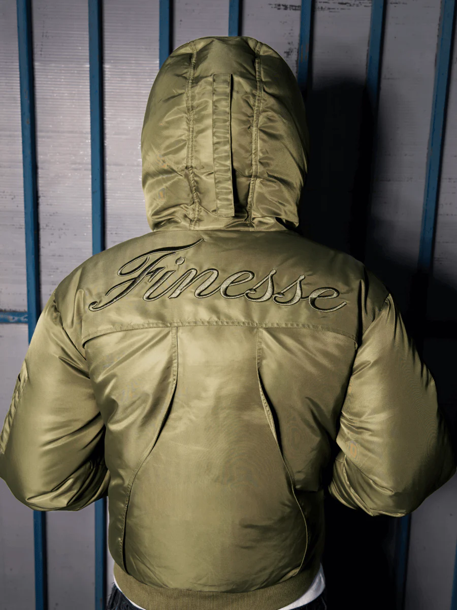 FINESSE* MERCENARY GREEN BOMBER - Image 7
