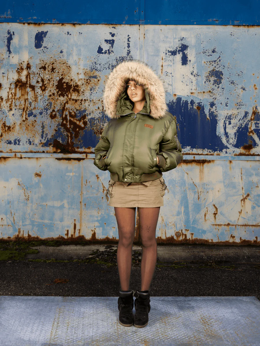 FINESSE* MERCENARY GREEN BOMBER - Image 8