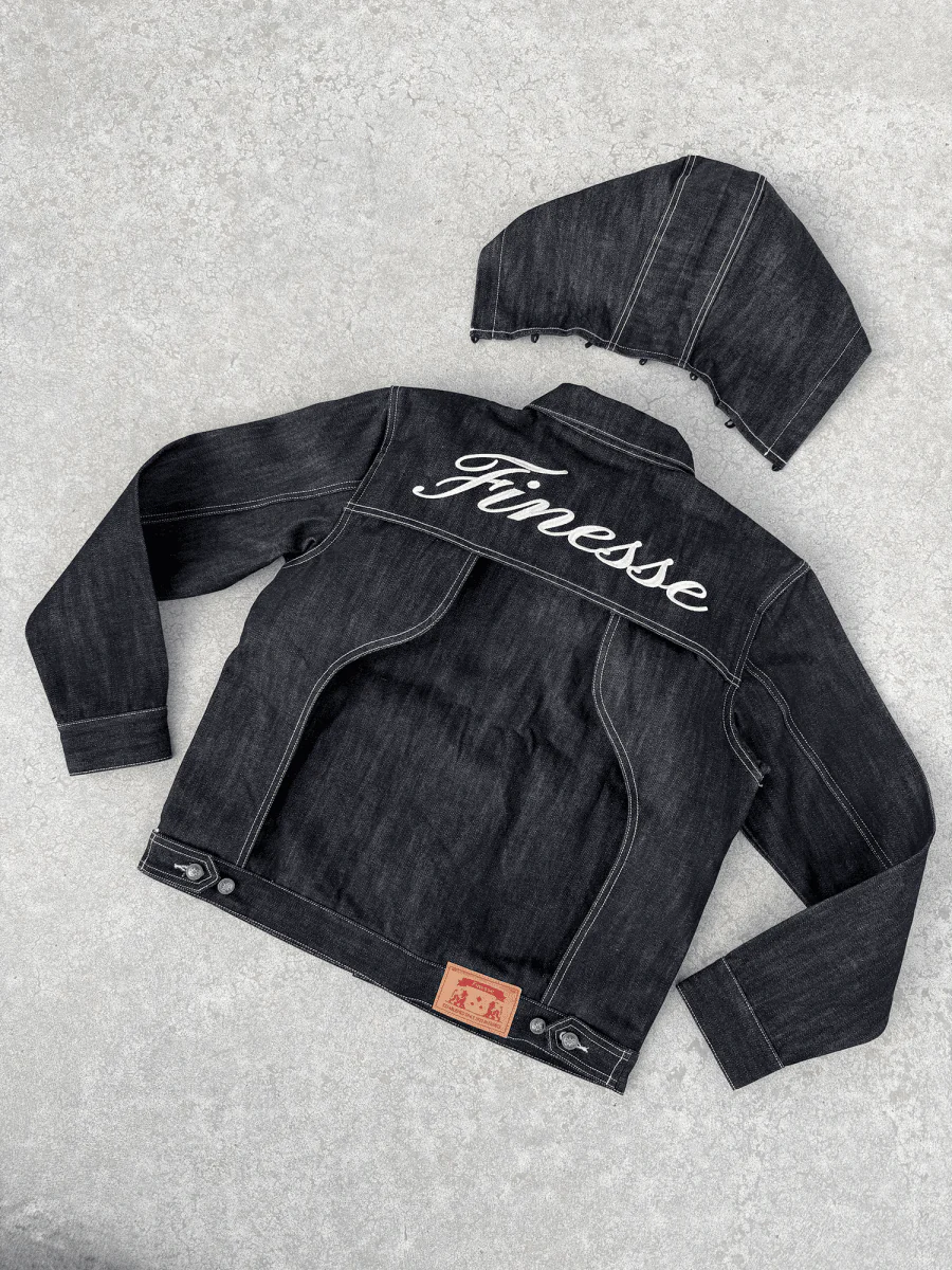 FINESSE* SELVEDGE RAW DENIM JACKET - Image 4