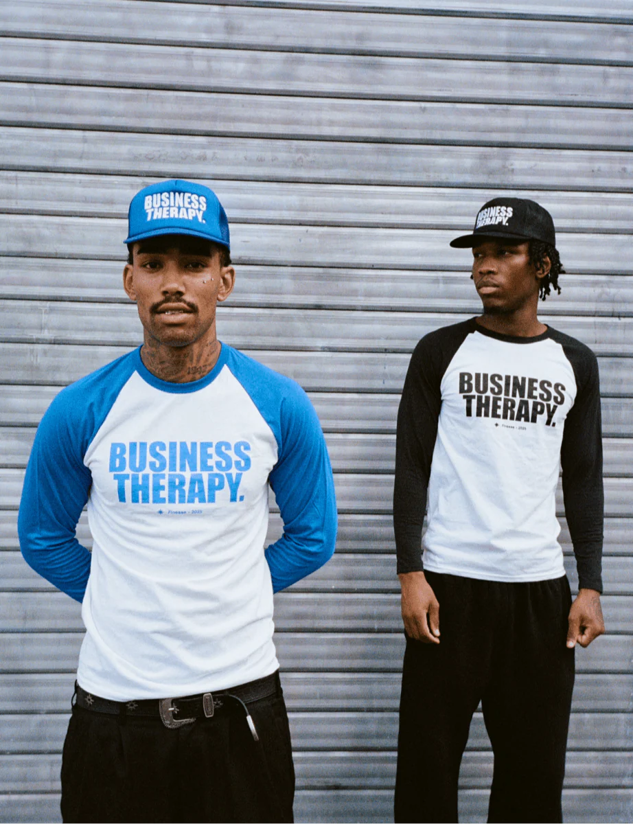TRUCKER CAP "BUSINESS THERAPY" BLACK - Image 4